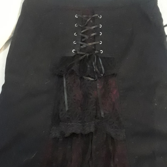 Tripp corset skirt lace bustle goth pencil pin up - Picture 3 of 6